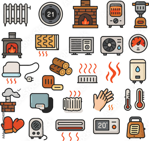 Home heating equipment and heating elements for warmth