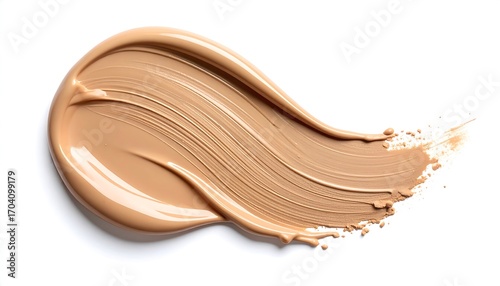 Wallpaper Mural Swirled makeup foundation on white background Torontodigital.ca