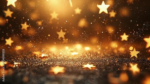 Wallpaper Mural celestial gold stars and sparkles transition background video Torontodigital.ca