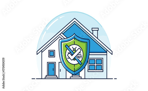 House Protection Shield Design for Safety and Security Concept