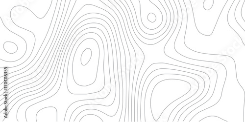 Modern abstract white background with topographic contour mapping and elevation line design for geographic artwork
