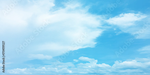 sunny sky blue light watercolor background. Aquarelle painting brush effect card paper textured canvas cloudy smoke space for text, entertaining card, template. aquamarine color graphics illustration