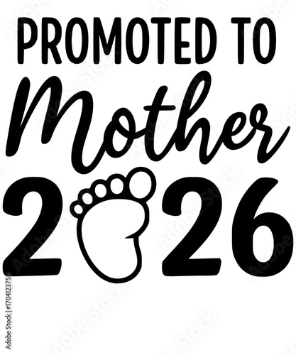 Celebrating the joyous journey of motherhood with a charming typography design announcement. The year 2026 underscores the anticipated arrival of a cherished baby, a symbol of a new mother's love.