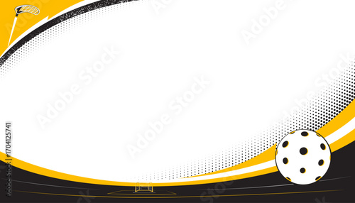 Floorball background design. Sports concept
