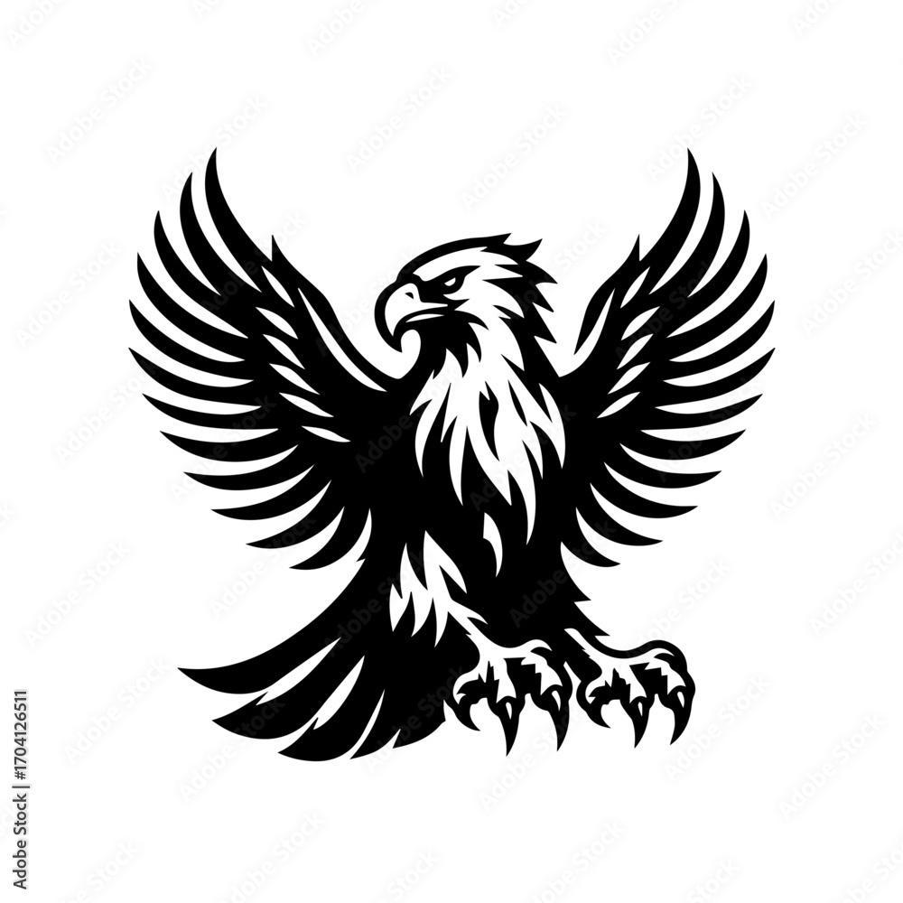 Obraz premium Abstract geometric pattern design in black and white