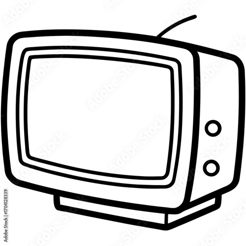 Minimal Smart Television Vector Art