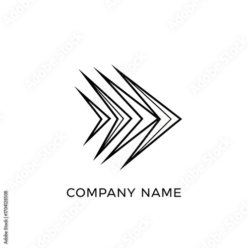 Abstract Arrow Design Graphic.