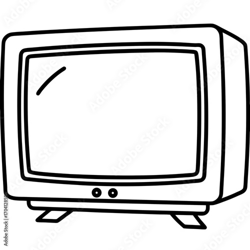 Minimal Smart Television Vector Art
