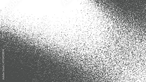 Abstract Grunge Texture Overlay Old Canvas Scratch and Distress Effects, Grain Noise Background Vector | Gradient Dust Dots Grunge Texture with Transparent Overlay