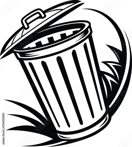 Sustainable Waste Management and Recycling Awareness Vector Illustration