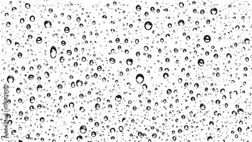 grunge water drops Hand-Drawn Soap Bubbles Texture Vector | Black and White Foam Pattern Overlay vector design on transparent background