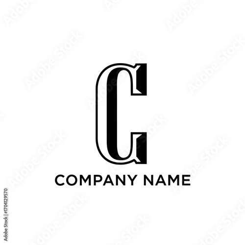 Elegant Letter C Logo Design for Company Branding and Visual Identity.