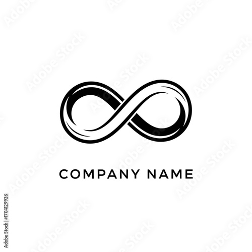 Infinity Symbol Logo Design - Timeless, Continuous, and Modern Branding Concept.