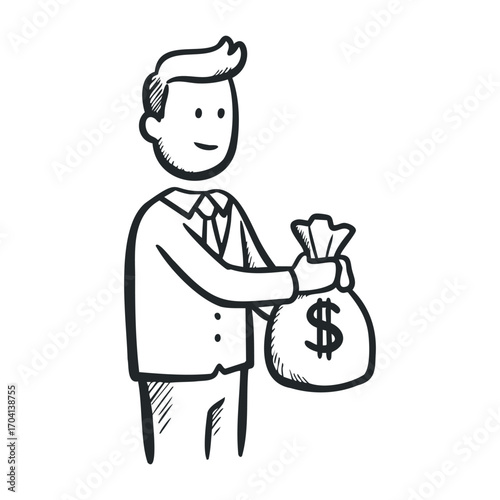 Investment strategies for business growth office setting digital illustration professional environment focus on finance. Vector illustration