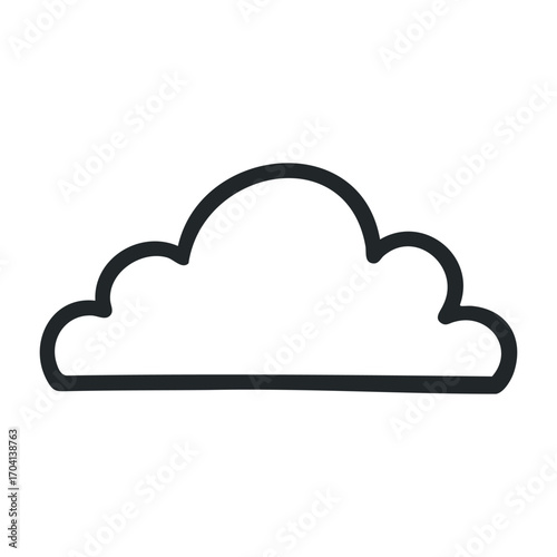 Cloud formation over serene landscape nature photography tranquil environment wide angle view. Vector illustration