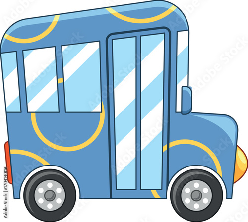 Bus public transport vector illustration