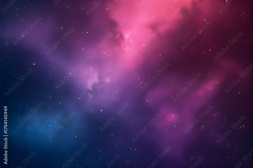 Obraz premium Nebula Pink and Purple Gradient