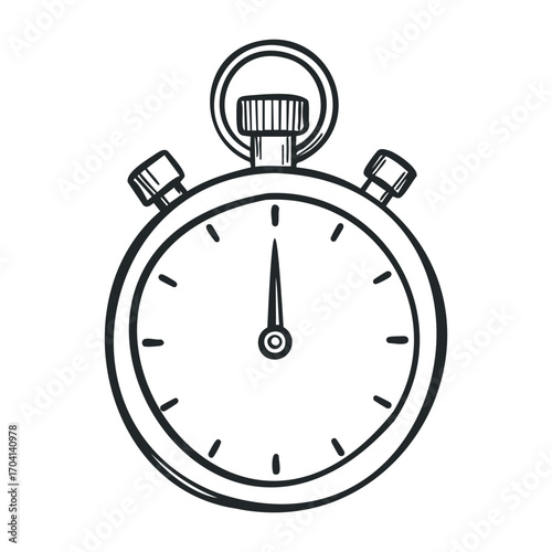 Timing your success stopwatch techniques for productivity improvement office graphic design modern motivational. Vector illustration
