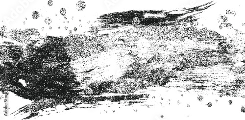 Grunge Charcoal Texture Brush Stroke PNG – High-Resolution Overlay Design vector design on transparent background