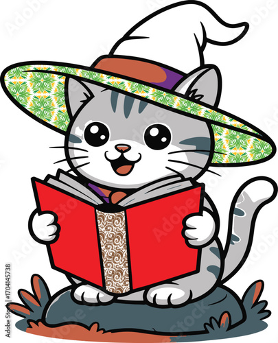 cat with a Book
