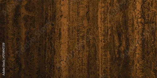 Grunge wooden texture of old brown timber wall planks