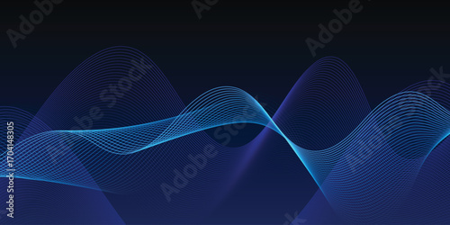 abstract dynamic, wave - flow mesh. Illustration futuristic, network technology background. Design for banner, wallpaper. Futuristic, digital datum network and science concept