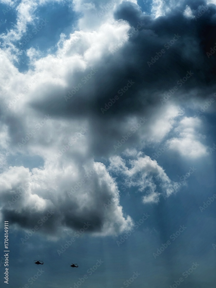 Fototapeta premium storm clouds over the sea
