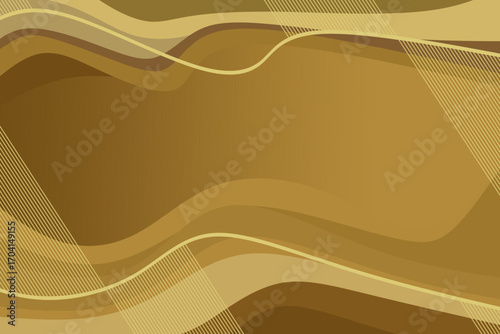 Modern minimal background with waves and lines. Vector illustration. Plenty of free space for text.