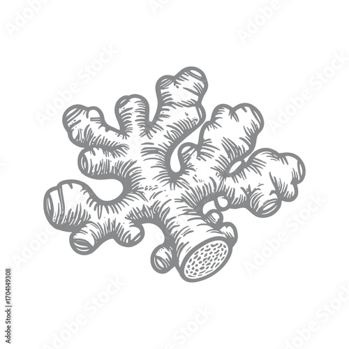 Ginger Root Design Illustration
