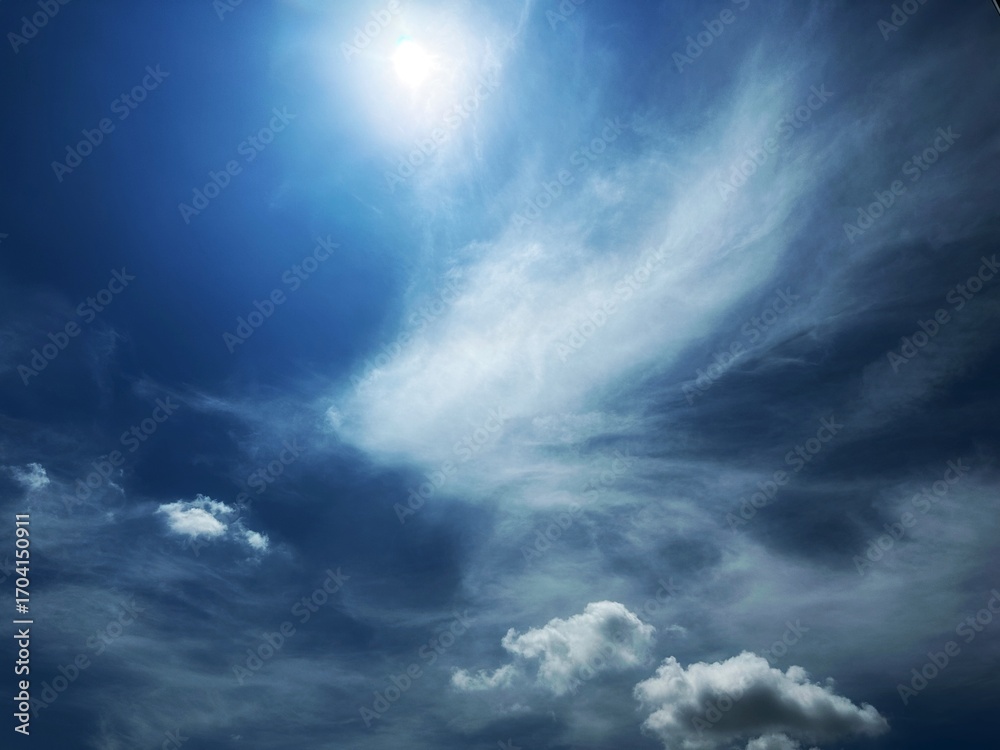 Obraz premium blue sky with clouds