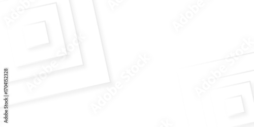 Abstract background with white and gray color technology modern background design. white transparent material in triangle diamond and squares shapes in random geometric pattern.