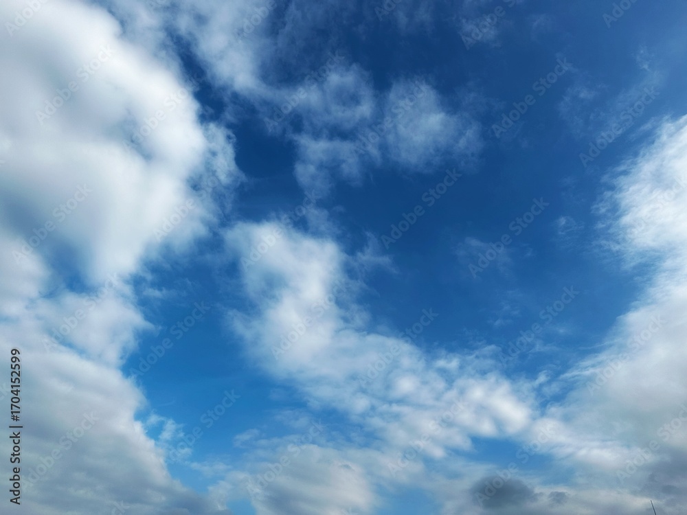 Obraz premium blue sky with clouds