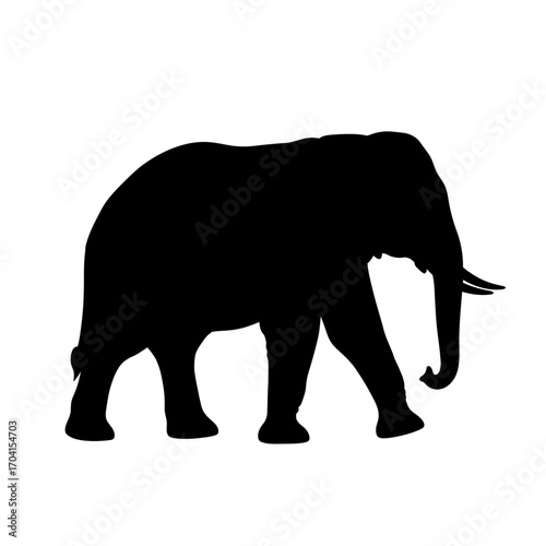 elephant silhouette vector