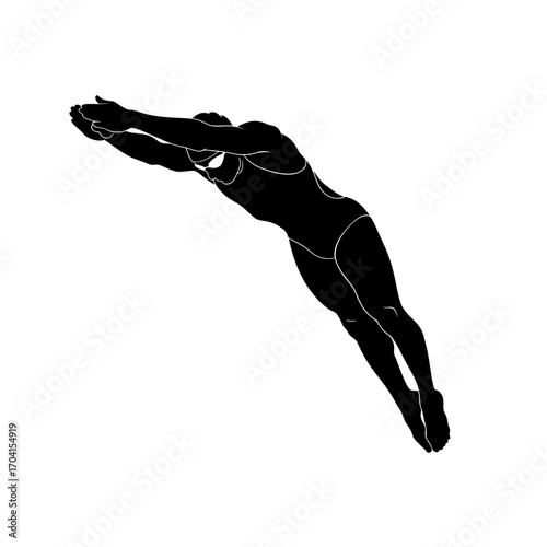 silhouette of a summing
