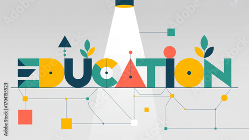 Enhance your knowledge with education concept design for learning and academic success in school and college life