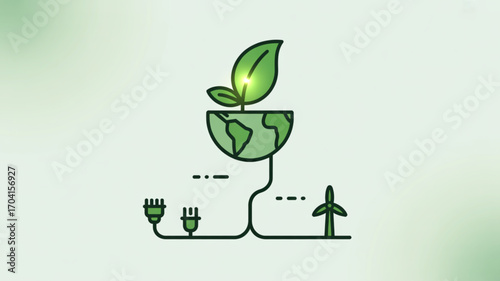 Sustainable energy solutions for a greener planet earth with renewable resources and eco friendly power generation