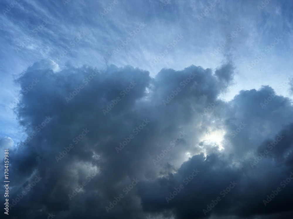 Obraz premium blue sky with clouds