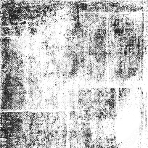 Distressed Grunge Texture Overlay, Vintage Worn Paper Background, Black and White Grime Effect, Retro Abstract Scratched Surface