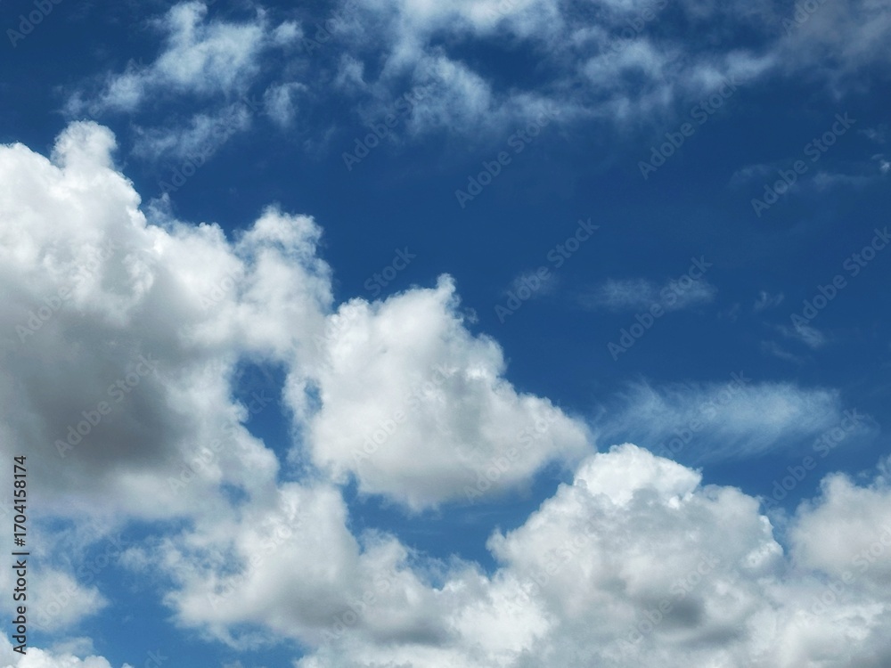 Obraz premium blue sky with clouds