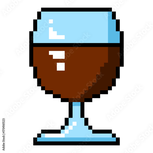 Vector Pixel Art Icon - Cognac