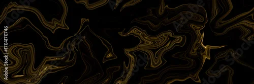 Panel kuchenny z motywem Marble texture wall surface black gold ink pattern graphic  background granite abstract light elegant grey for do floor plan ceramic counter texture tile black yellow background natural for paper.