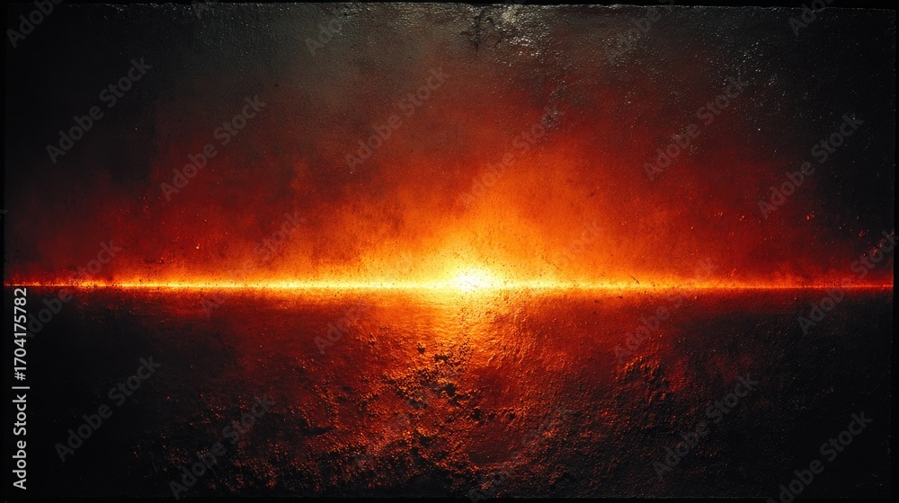 Fototapeta premium Fiery Horizon Texture