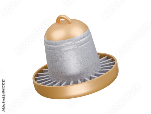 feeding trough icon 3d illustration render