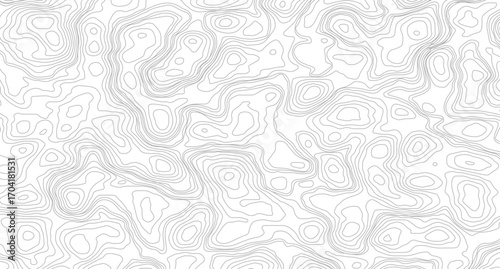 Abstract topographic contours map background. Topography lines and circles background. Topographic map Patterns. 
