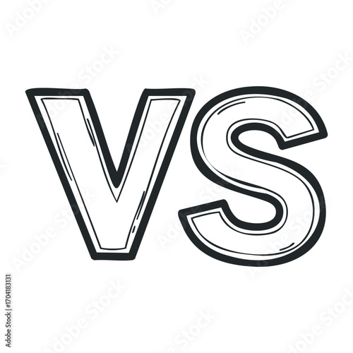 Comparison of two elements graphic design digital art minimalist style conceptual view visual dynamics. Vector illustration