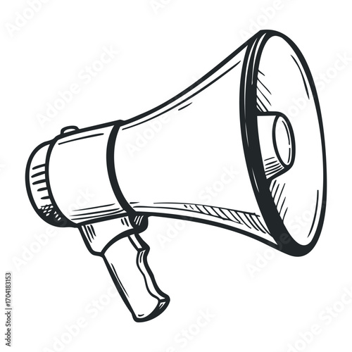Announcing an upcoming event online platform graphic design digital space wide angle promotion strategies. Vector illustration
