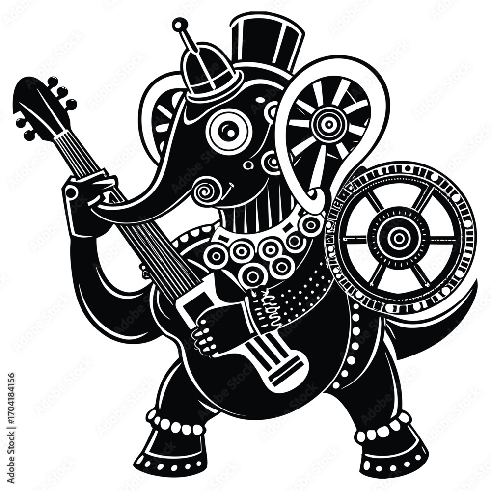 Obraz premium InkRock Elephant