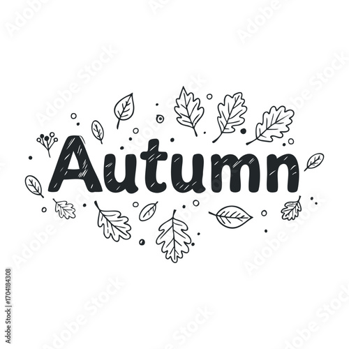 Celebrating autumn seasonal changes in nature leafy landscapes and artistic expressions. Vector illustration