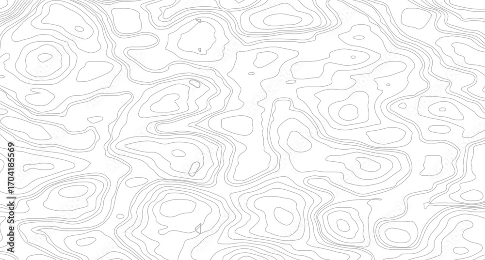 Obraz premium White wave paper curved reliefs abstract background, Abstract topographic contours map background, Topography map background. Vector geographic contour map. 