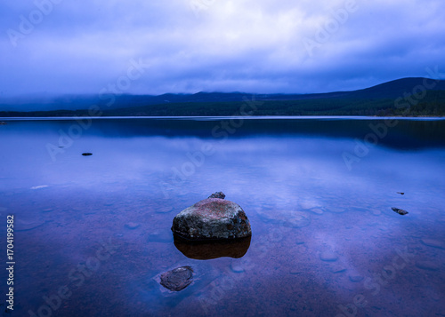 blue hour at Loch Morlich 